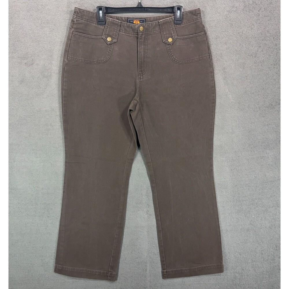 Route 66 Women's Size 16 Pants Lot 2 Pair Khaki Brown Straight Leg Cotton Casual - Picture 11 of 16